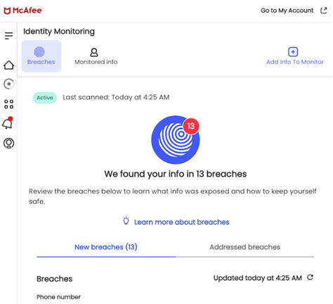 mcafee credit monitoring|mcafee identity theft protection reviews.
